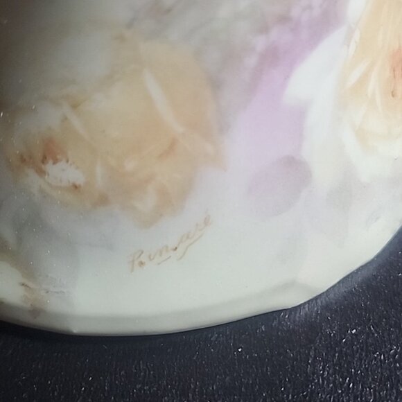 Z S & Co Bavaria Porcelain Sugar Bowl & Creamer Set Signed - Picture 6 of 14